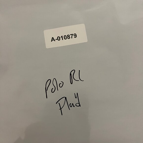 Vintage Ralph Lauren Polo Button Down Plaid Red Tartan Custom Fit Size Large - Picture 7 of 7